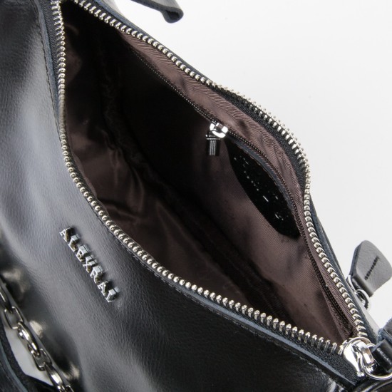 Жіноча сумка з натуральної шкіри ALEX RAI 8691 чорний