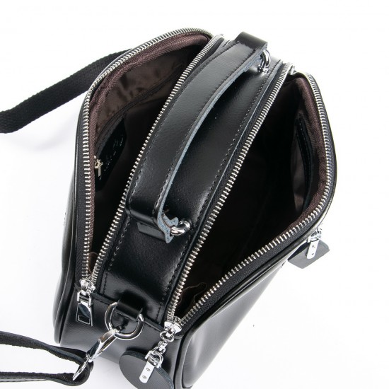 Жіноча сумка з натуральної шкіри ALEX RAI 8389 чорний