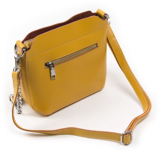 Жіноча сумочка з натуральної шкіри ALEX RAI 3101 жовтий