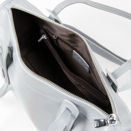 Женская сумка из натуральной кожи ALEX RAI 8797 серый