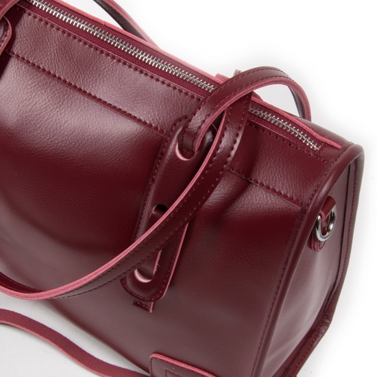 Женская сумка из натуральной кожи ALEX RAI 8797 бордовый
