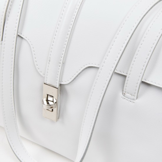 Женская сумка из натуральной кожи ALEX RAI 8796 белый