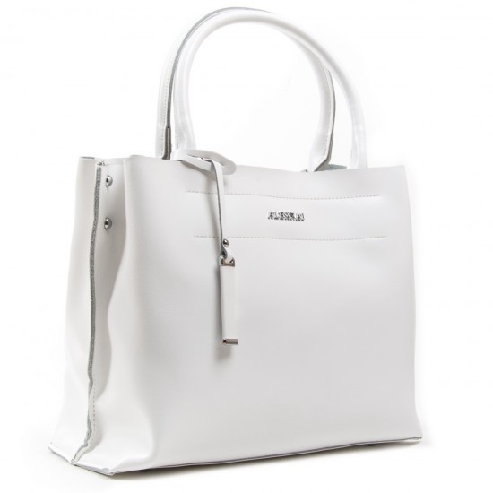 Женская сумка из натуральной кожи ALEX RAI 8550-1 белый