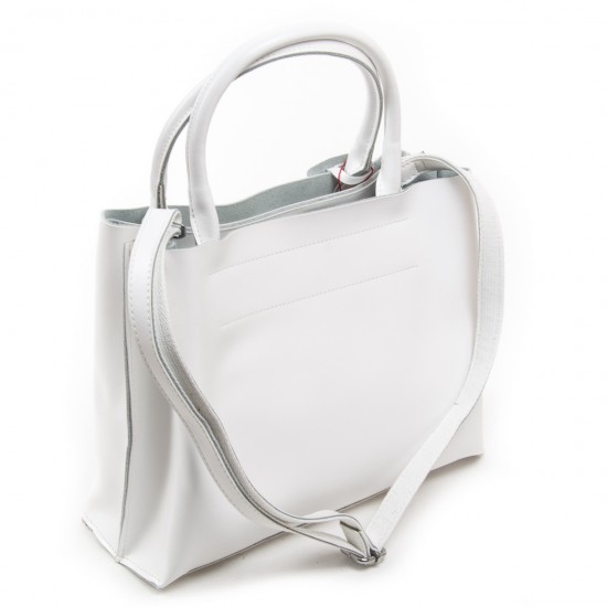 Жіноча сумка з натуральної шкіри ALEX RAI 8550-1 білий