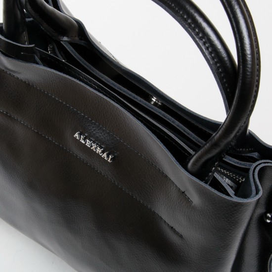 Жіноча сумка з натуральної шкіри ALEX RAI 8550-1 чорний