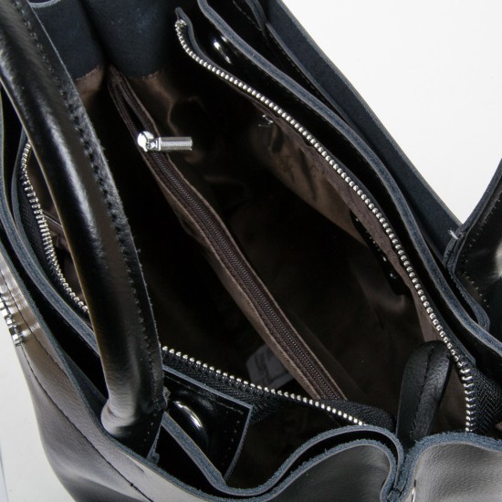 Жіноча сумка з натуральної шкіри ALEX RAI 8550-1 чорний