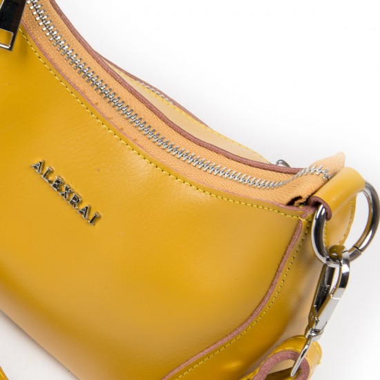 Жіноча сумка з натуральної шкіри ALEX RAI 2232 жовтий