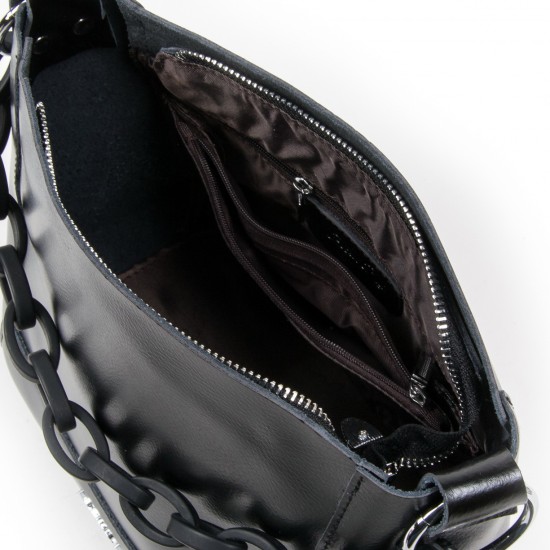 Жіноча сумка з натуральної шкіри ALEX RAI 1897 чорний
