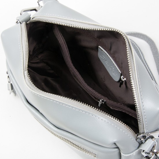 Жіноча сумочка з натуральної шкіри ALEX RAI 1052 сірий