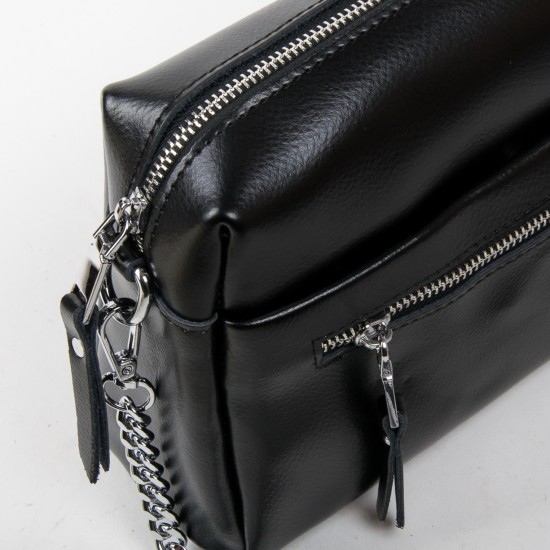 Жіноча сумочка з натуральної шкіри ALEX RAI 1052 чорний