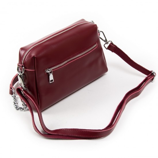 Женская сумочка из натуральной кожи ALEX RAI 1052 бордовый