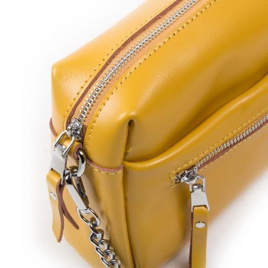 Жіноча сумочка з натуральної шкіри ALEX RAI 1052 жовтий