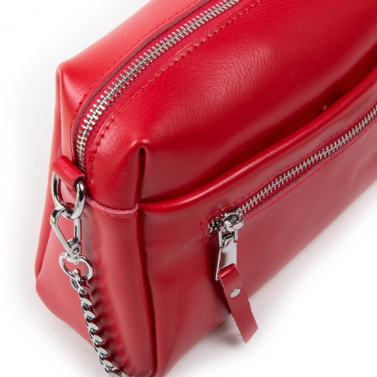 Жіноча сумочка з натуральної шкіри ALEX RAI 1052 червоний