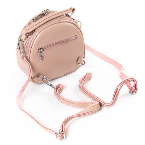 Женская сумочка-рюкзак из натуральной кожи ALEX RAI 339 пудра