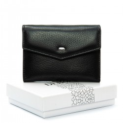 Женский кожаный кошелек dr.Bond Classic WS-3 черный