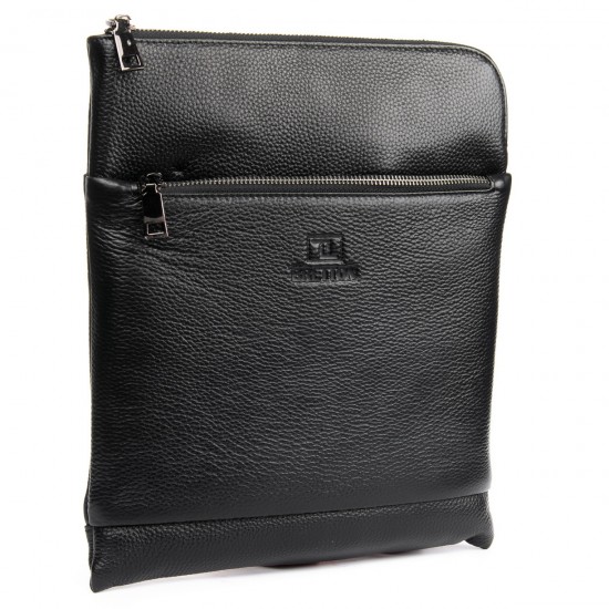 Чоловіча сумка-планшет з натуральної шкіри BRETTON BE BP 3565-3 чорний