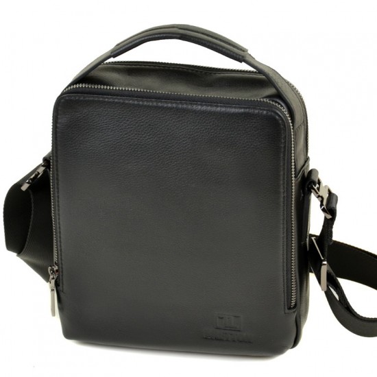 Чоловіча сумка-планшет з натуральної шкіри BRETTON BE 3516-4 чорний