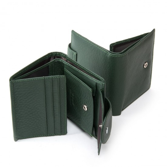 Женский кожаный кошелек dr.Bond Classic WN-6 зеленый