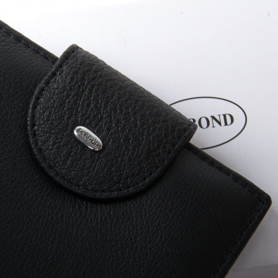Женский кожаный кошелек dr.Bond Classic WN-6 черный