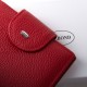Женский кожаный кошелек dr.Bond Classic WN-6 красный