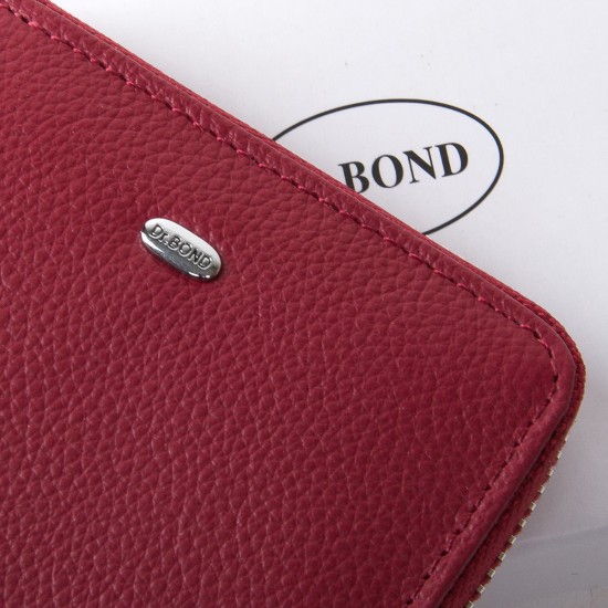 Жіночий шкіряний гаманець dr.Bond Classic WN-5 бордовий