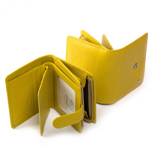 Жіночий шкіряний гаманець dr.Bond Classic WN-3 жовтий