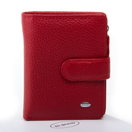 Жіночий шкіряний гаманець dr.Bond Classic WN-3 червоний