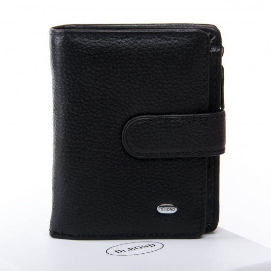 Женский кожаный кошелек dr.Bond Classic  WN-2 черный