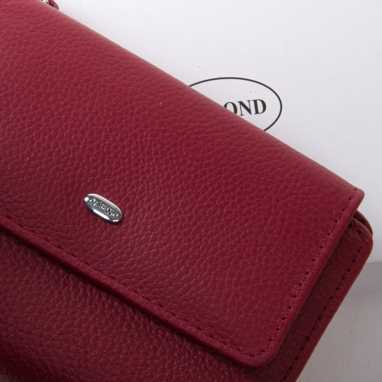 Жіночий шкіряний гаманець dr.Bond Classic WN-1 бордовий