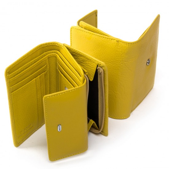 Женский кожаный кошелек dr.Bond Classic  WN-1 желтый