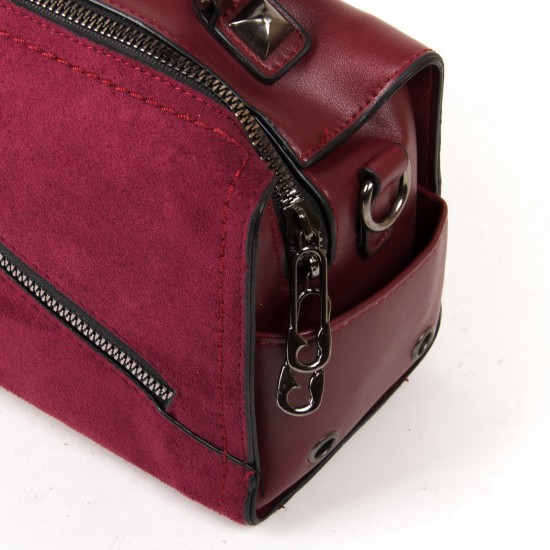 Женская сумочка-рюкзак из замша FASHION 53379 бордовый