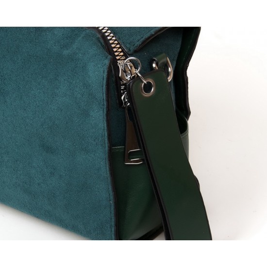 Женская сумочка-рюкзак из замша FASHION 11041 зеленый