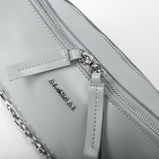 Женская сумка из натуральной кожи ALEX RAI 8691 серый