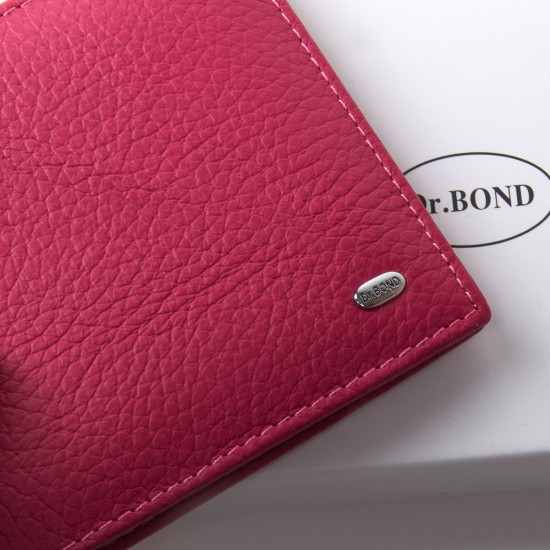 Жіночий шкіряний гаманець dr.Bond Classic WN-7 фуксія