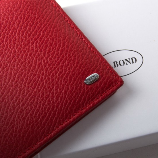 Женский кожаный кошелек dr.Bond Classic  WN-7 красный