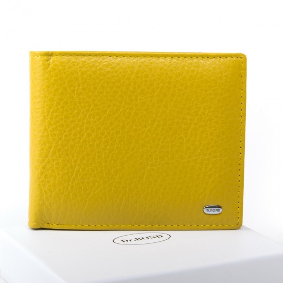 Жіночий шкіряний гаманець dr.Bond Classic WN-7 жовтий