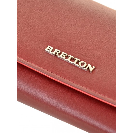 Женский кожаный кошелек Bretton W5520 бордовый