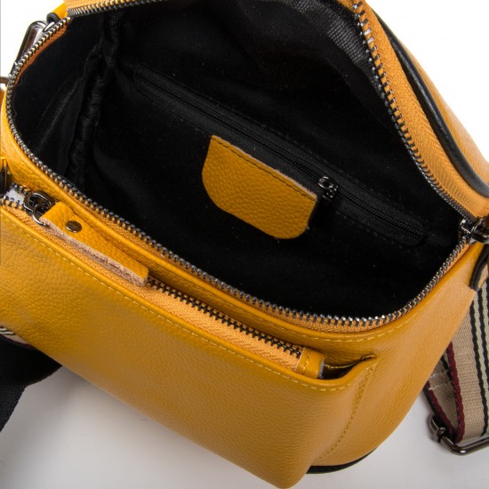 Женская сумочка из натуральной кожи ALEX RAI 39031 желтый
