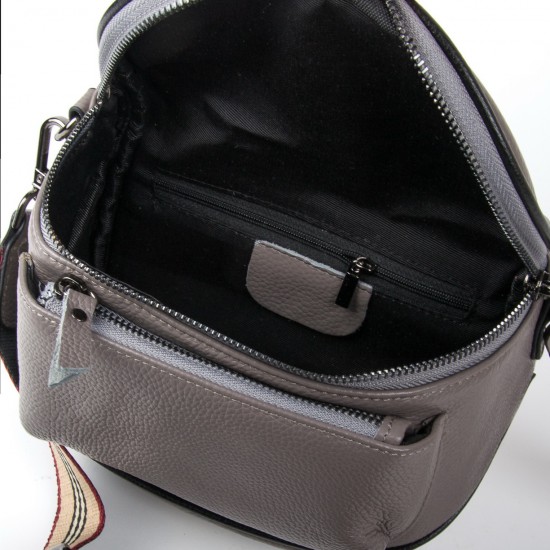 Женская сумочка из натуральной кожи ALEX RAI 39031 серый