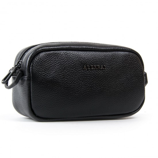 Женская сумочка-клатч из натуральной кожи ALEX RAI 60062 черный
