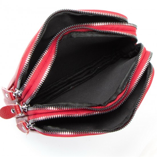 Женская сумочка-клатч из натуральной кожи ALEX RAI 60061 бордовый