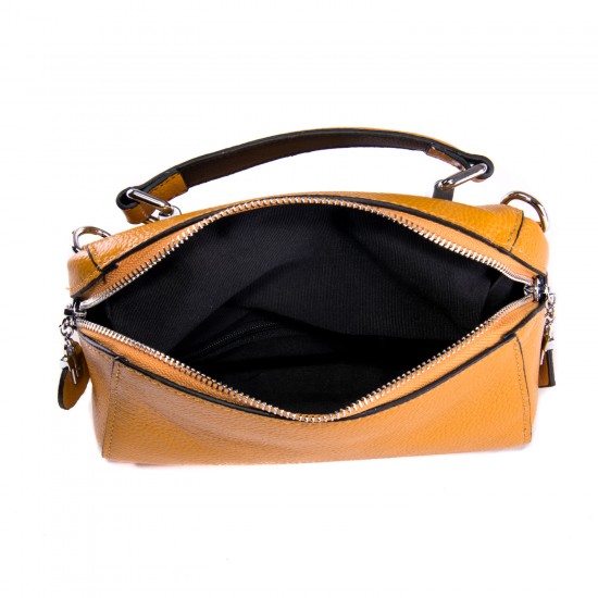 Жіноча сумочка з натуральної шкіри ALEX RAI 29018 жовтий