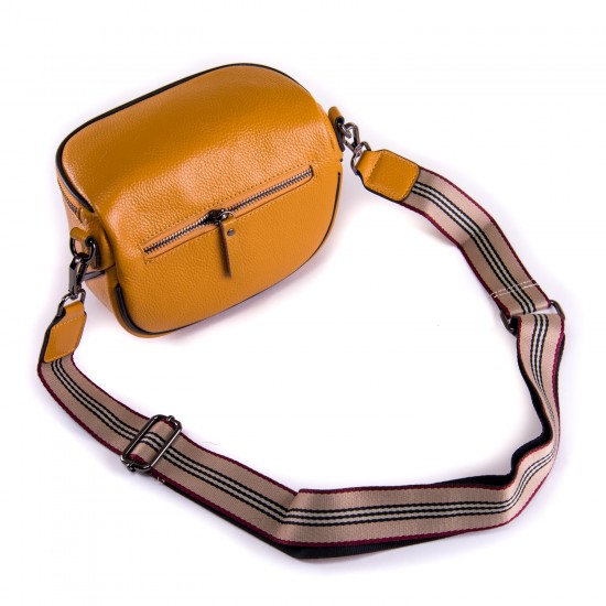 Жіноча сумочка з натуральної шкіри ALEX RAI 39033 жовтий