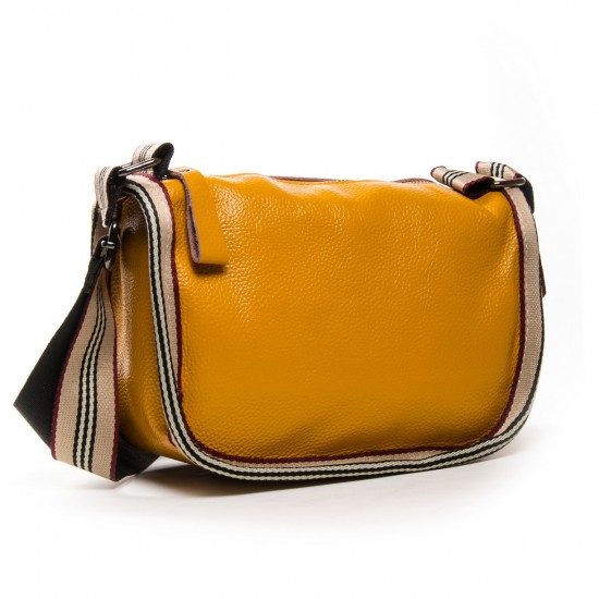 Жіноча сумочка з натуральної шкіри ALEX RAI 39034 жовтий