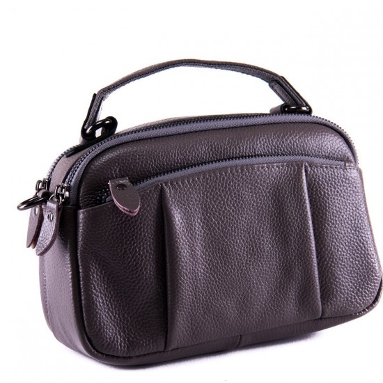 Жіноча сумочка з натуральної шкіри ALEX RAI 2903 сірий