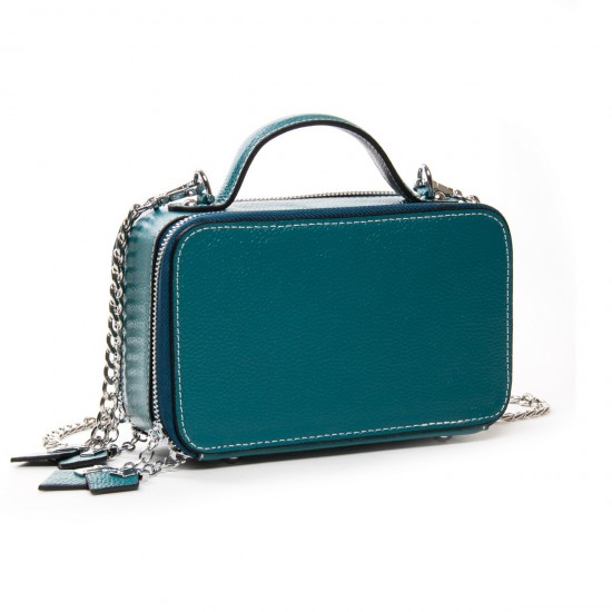 Жіноча сумочка з натуральної шкіри ALEX RAI 29017 синій