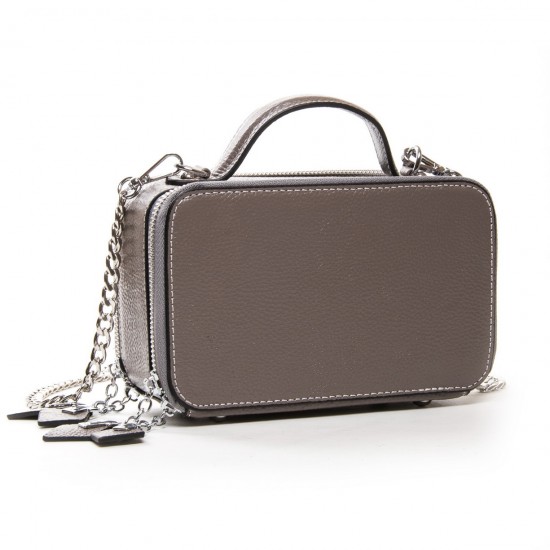 Женская сумочка из натуральной кожи ALEX RAI 29017 серый