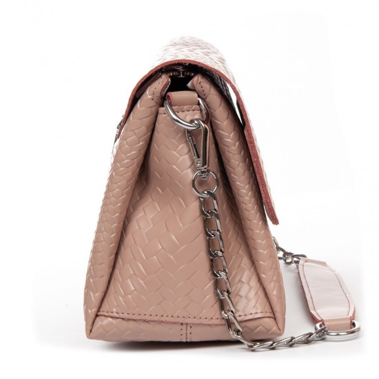 Женская сумочка из натуральной кожи ALEX RAI J009-1 пудра