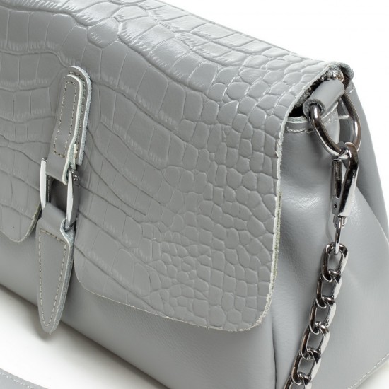 Жіноча сумочка з натуральної шкіри ALEX RAI 8778 сірий