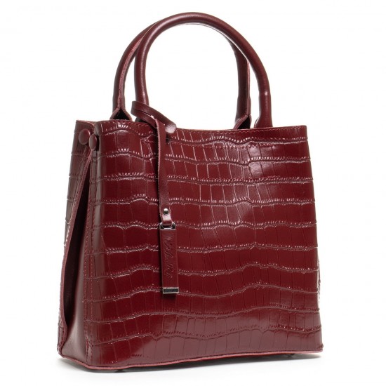 Женская сумка из натуральной кожи ALEX RAI 1546 бордовый